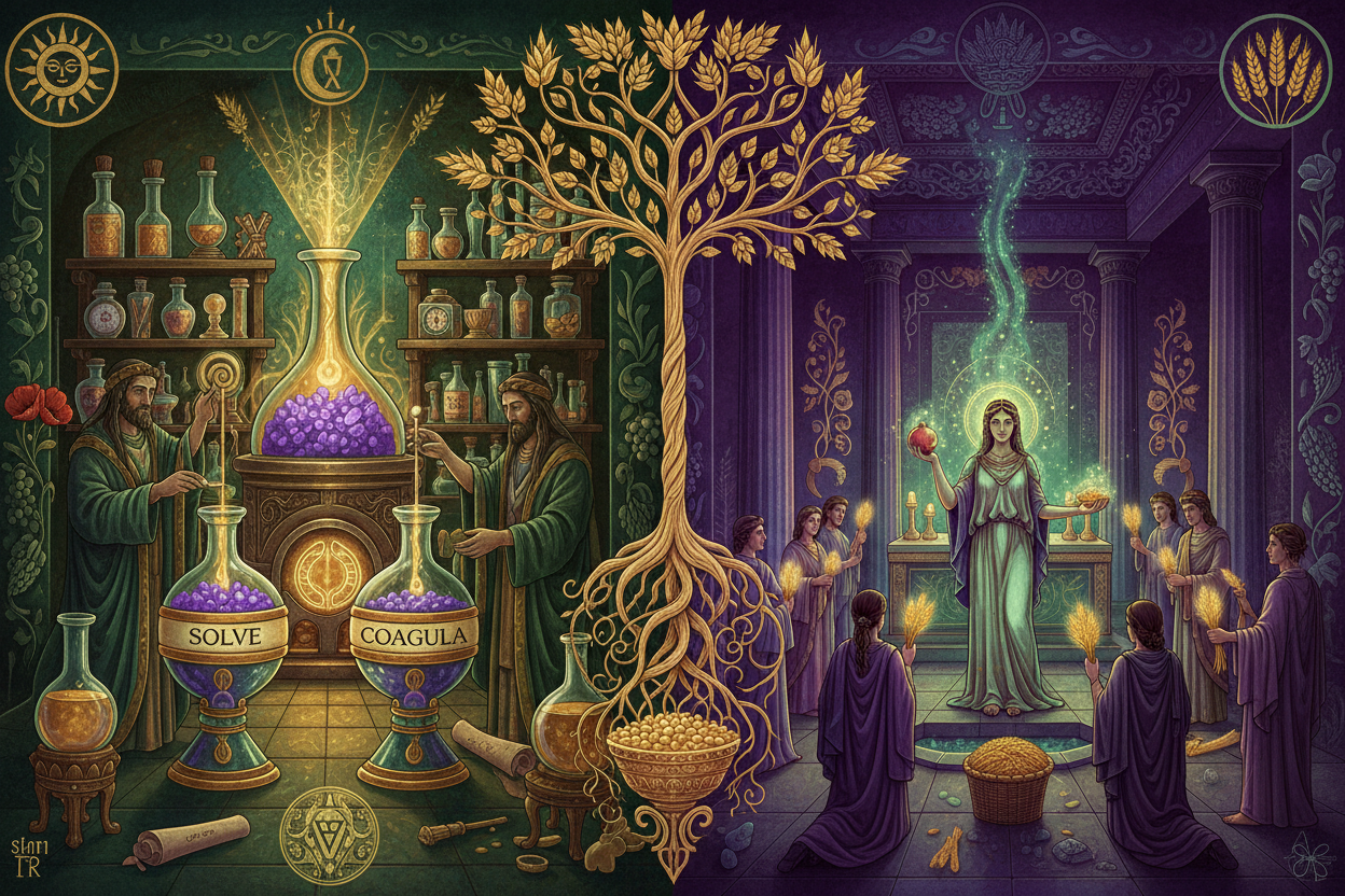 Alchemy vs Eleusinian Transformation | Mystery Systems Comparison ...