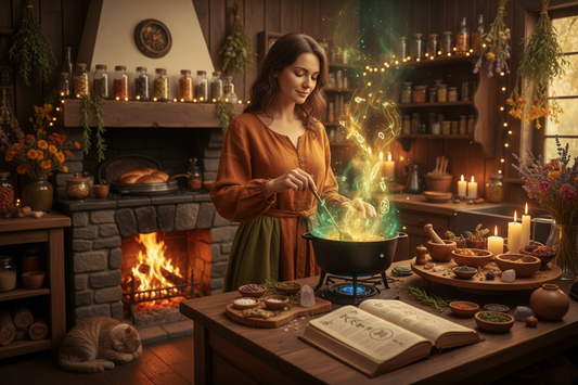 Kitchen Witch: Complete Guide to Hearth Magic & Cooking with Intention