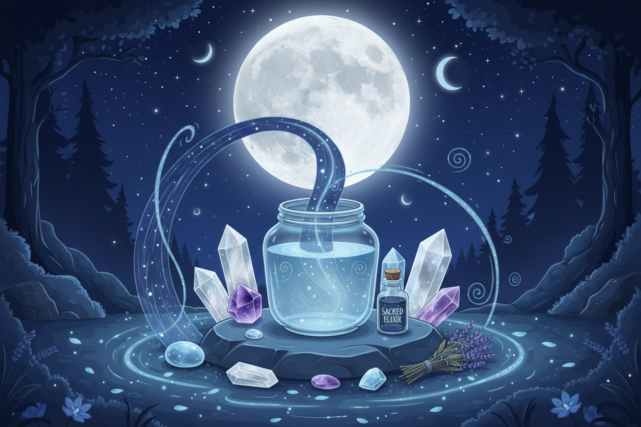 Moon Water Lunar Charging Creating Sacred Elixirs – Nicole's ritual ...