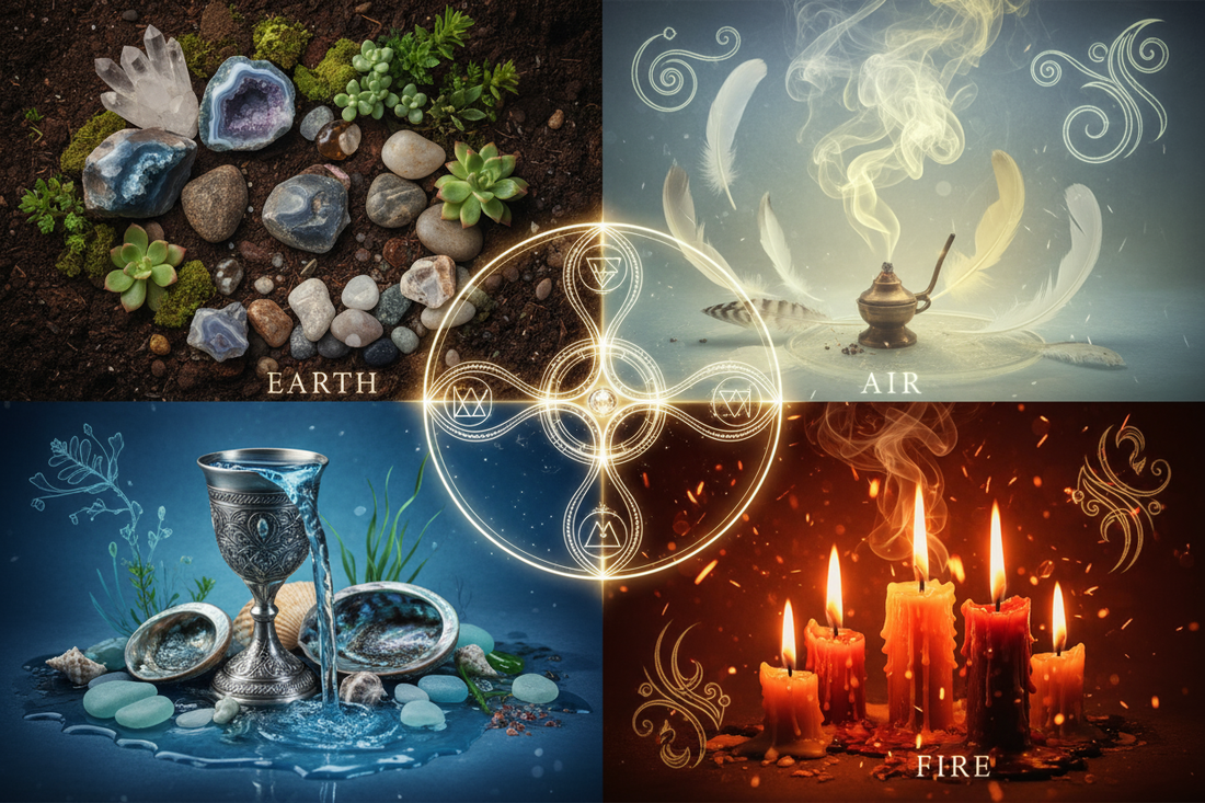 The Four Elements in Magic: Working with Earth, Air, Fire & Water