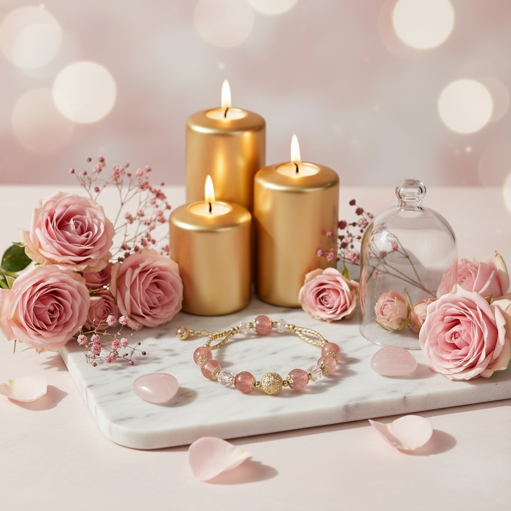 草莓晶手链-温柔疗愈1