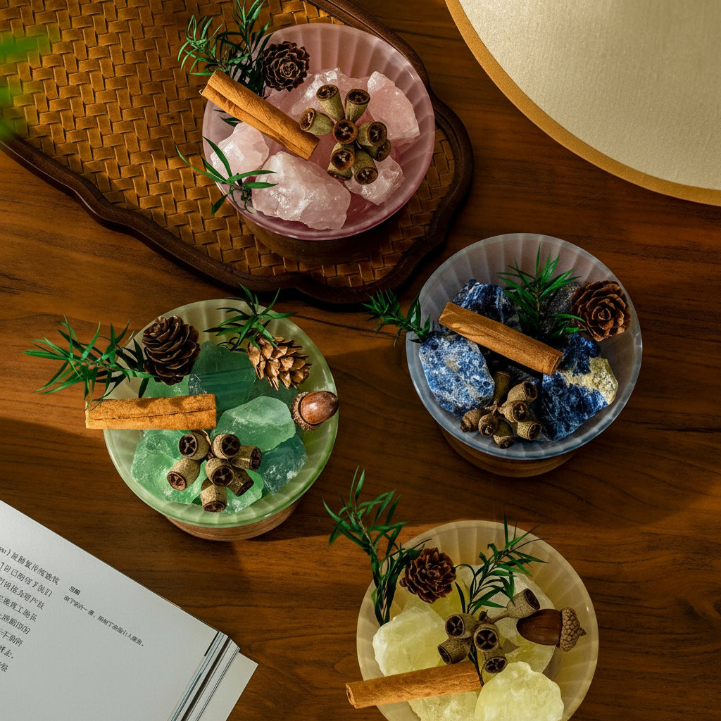 Only This Green Aromatherapy Diffuser Stone Gift Box