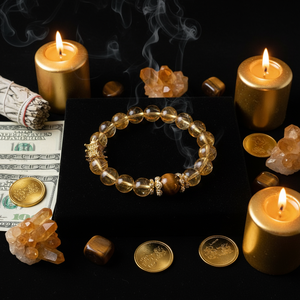 黄水晶手链-美金风格1