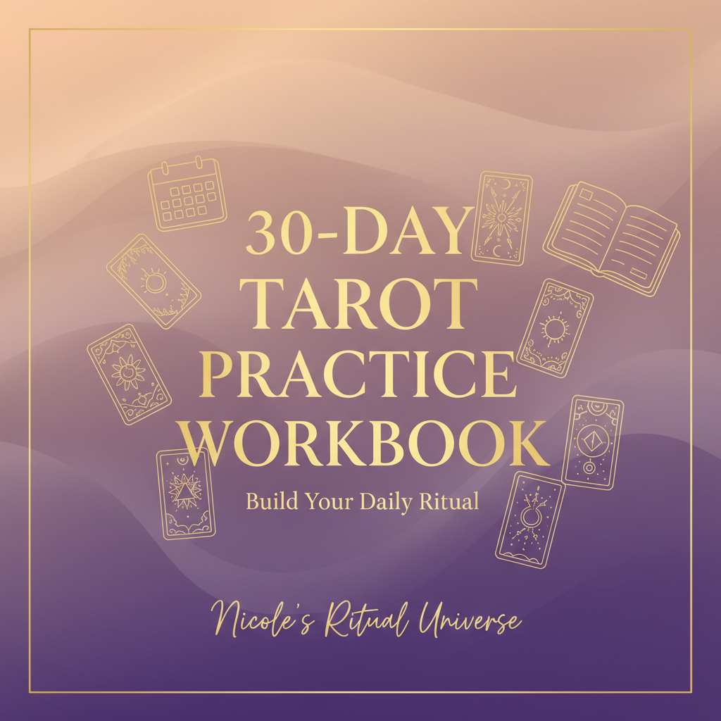 30-Day Tarot Practice Workbook Cover