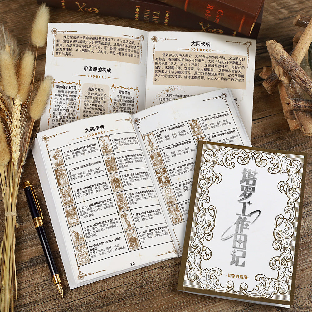 Tarot Journal Waite Small Stickers Card Array Notebook