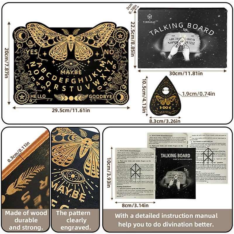 Conversation Board Set Wooden Carving Spiritual Dialogue Board