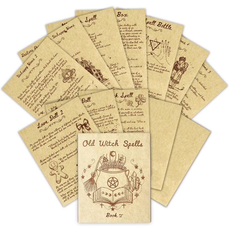 Large Edition Parchment Paper Secret Language Vintage Ritual Writing