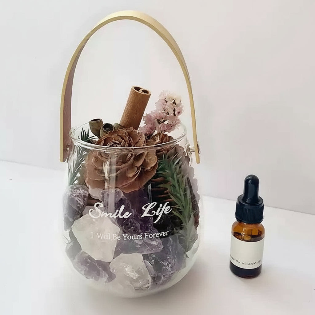 Flameless Aromatherapy Diffuser Stone Crystal