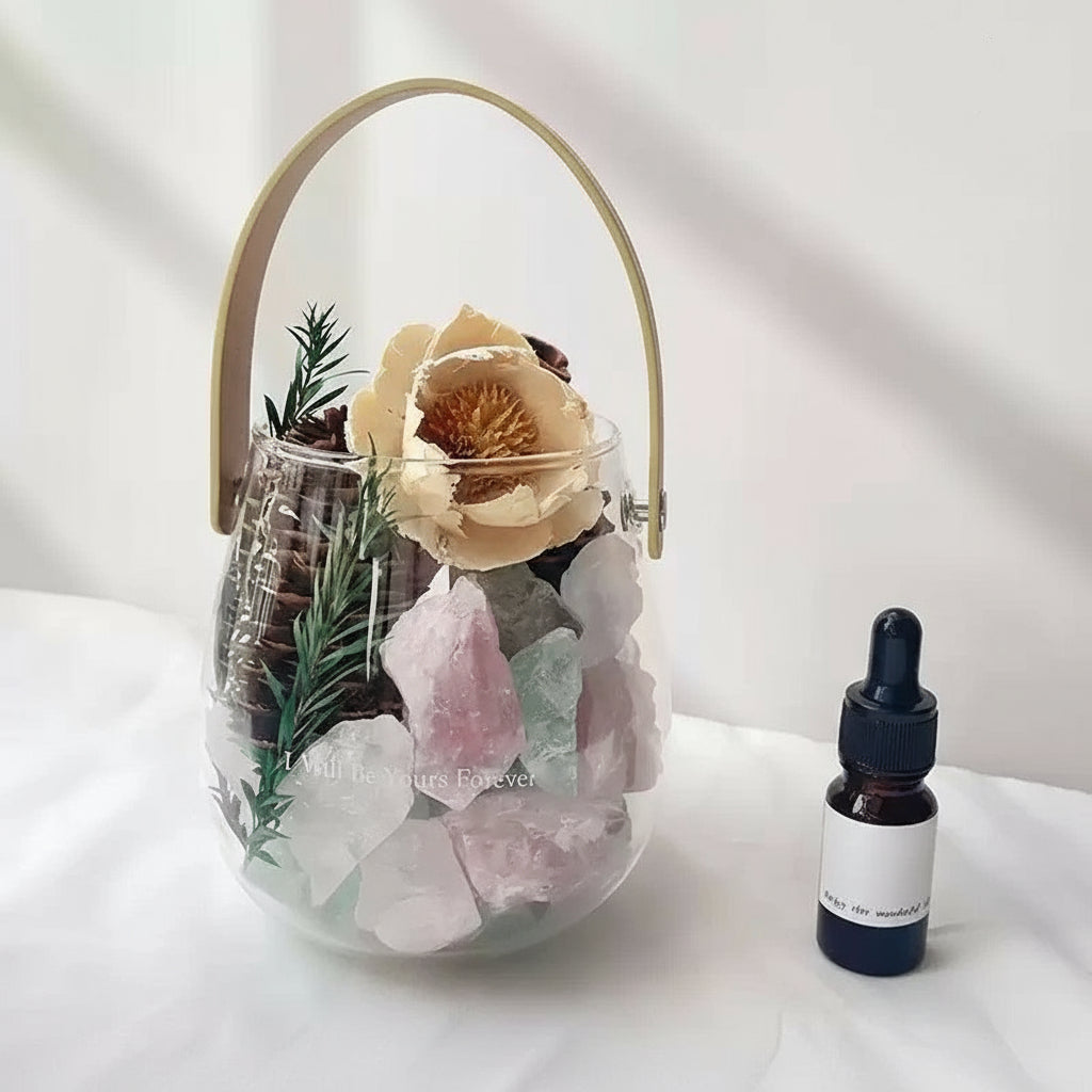 Flameless Aromatherapy Diffuser Stone Crystal