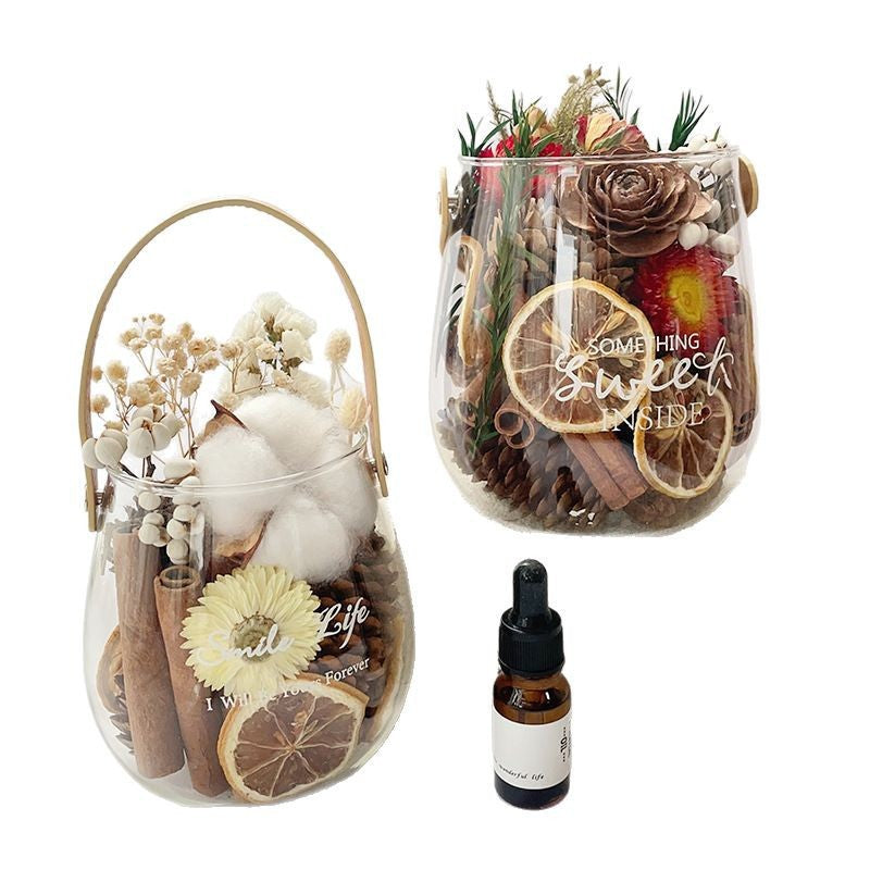 Aromatherapy Cinnamon Flameless Essential Oil Portable Leather Diffuser Cup