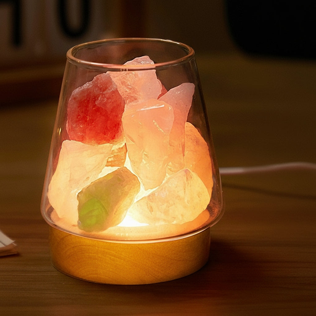 Aromatherapy Essential Oil Crystal Stone Salt Lamp