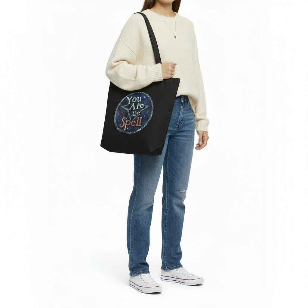 白底模特手提托特包