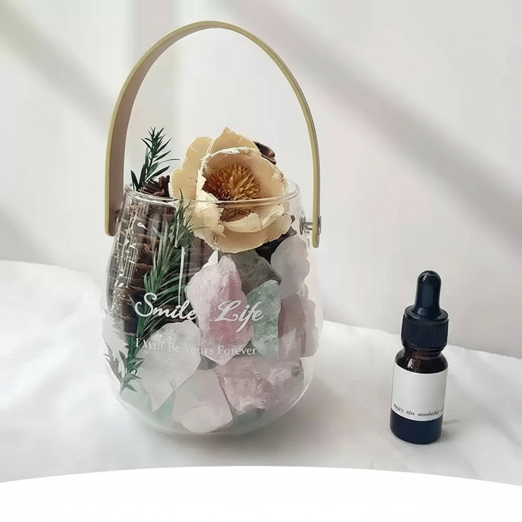 Flameless Aromatherapy Diffuser Stone Crystal