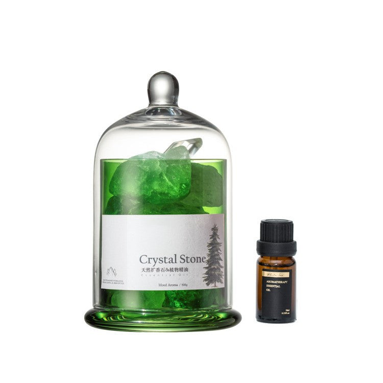 Green Natural Crystal Stone Aromatherapy Gift Box