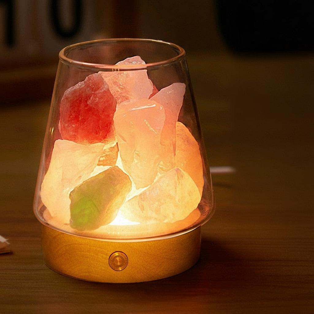 Aromatherapy Essential Oil Crystal Stone Salt Lamp
