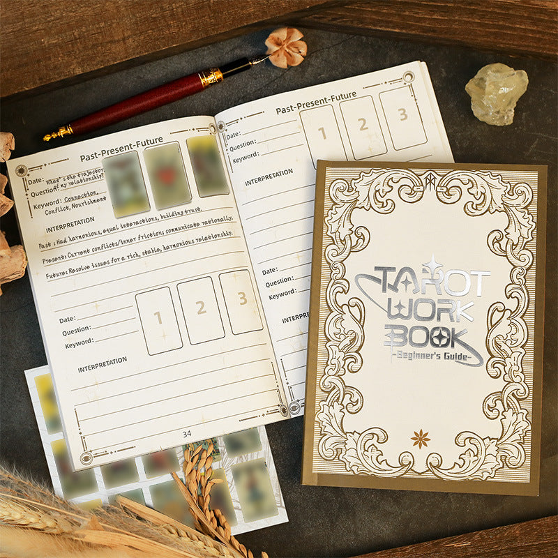 Tarot Journal Waite Small Stickers Card Array Notebook