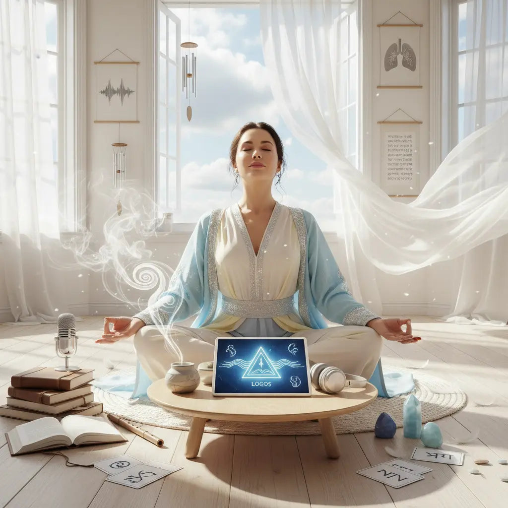Air Alchemy Breath of Spirit Communication Meditation Scene