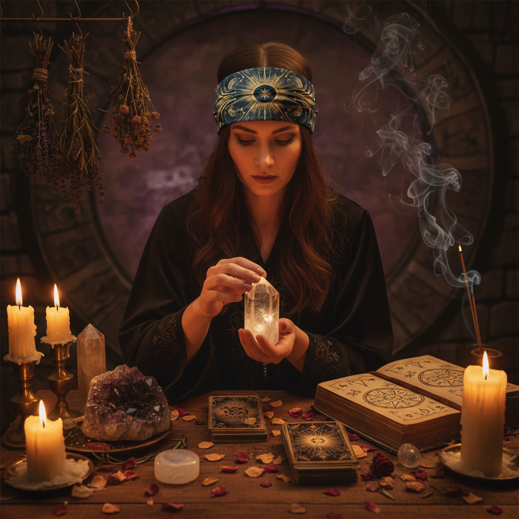 All-over print bandana - Corrected Mystical Scene