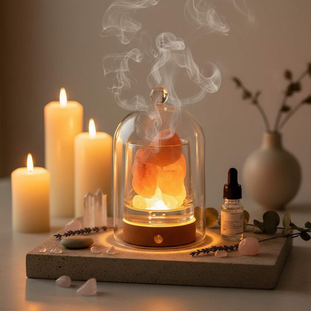 Aroma Stone Flameless Aromatherapy Lamp in Elegant Space