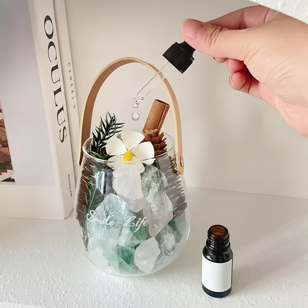 Flameless Aromatherapy Diffuser Stone Crystal