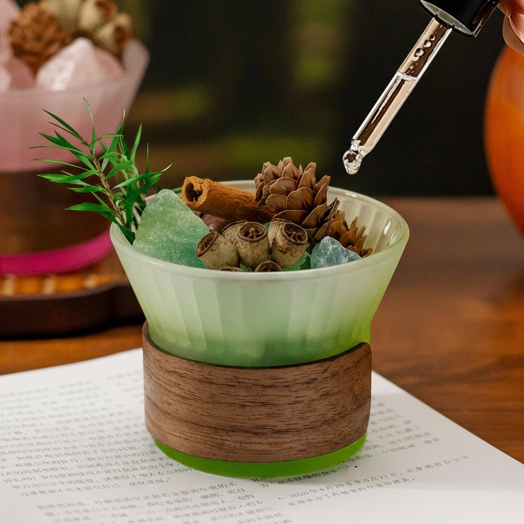 Only This Green Aromatherapy Diffuser Stone Gift Box