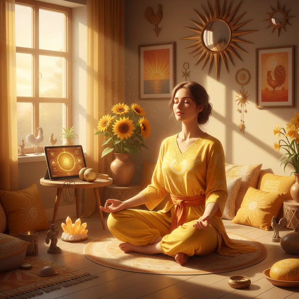 Citrinitas Yellowing Solar Dawn Meditation Scene