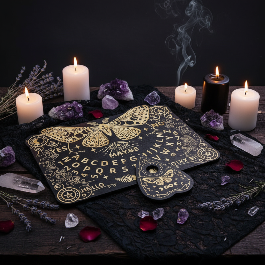 Conversation Board Set Wooden Carving Spiritual Dialogue Board - Ritual Magic Style