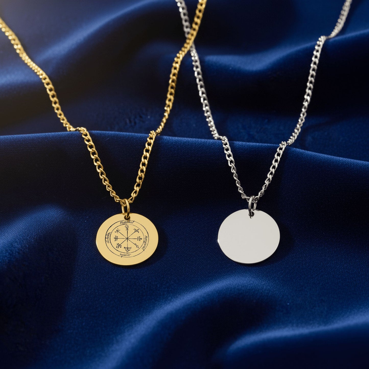 First Pentacle of Venus Cuban Coin Necklace