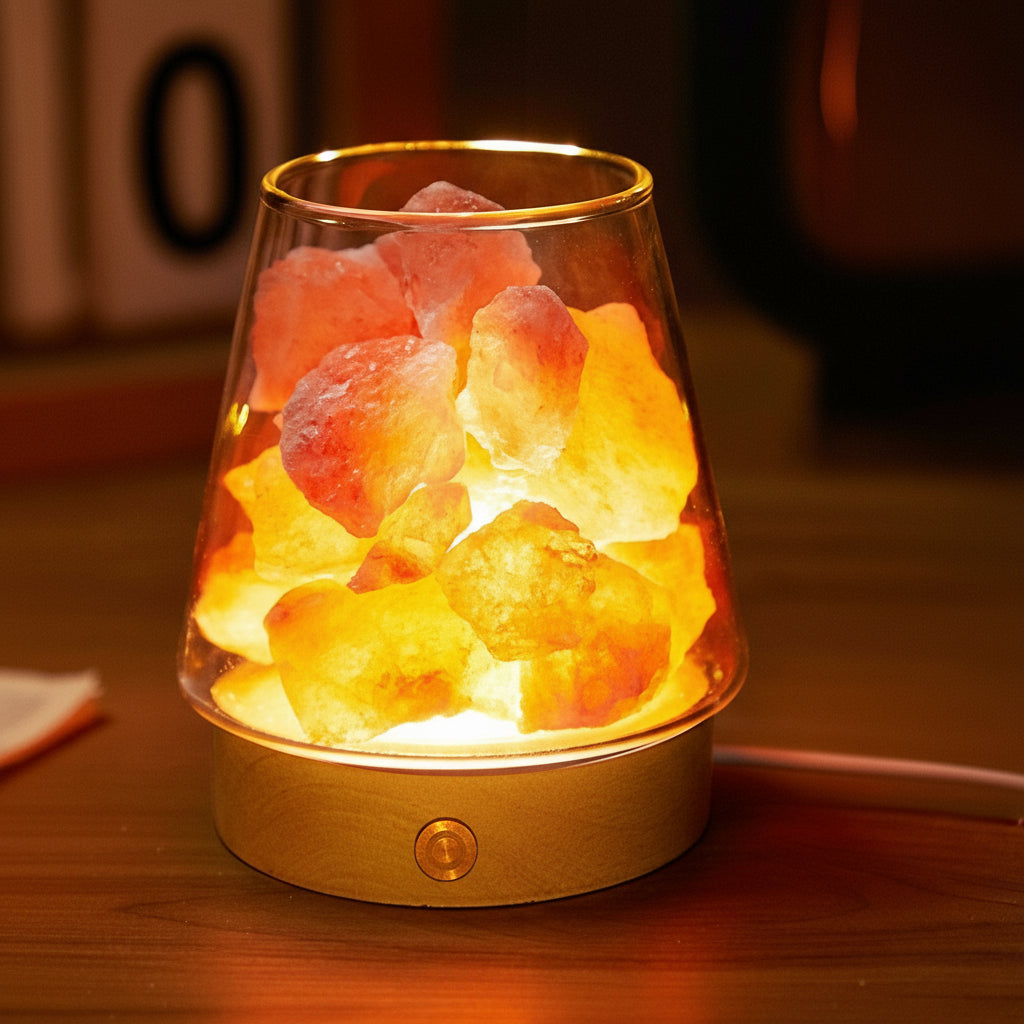 Aromatherapy Essential Oil Crystal Stone Salt Lamp