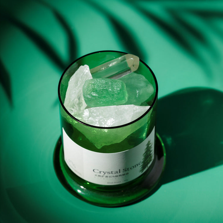 Green Natural Crystal Stone Aromatherapy Gift Box