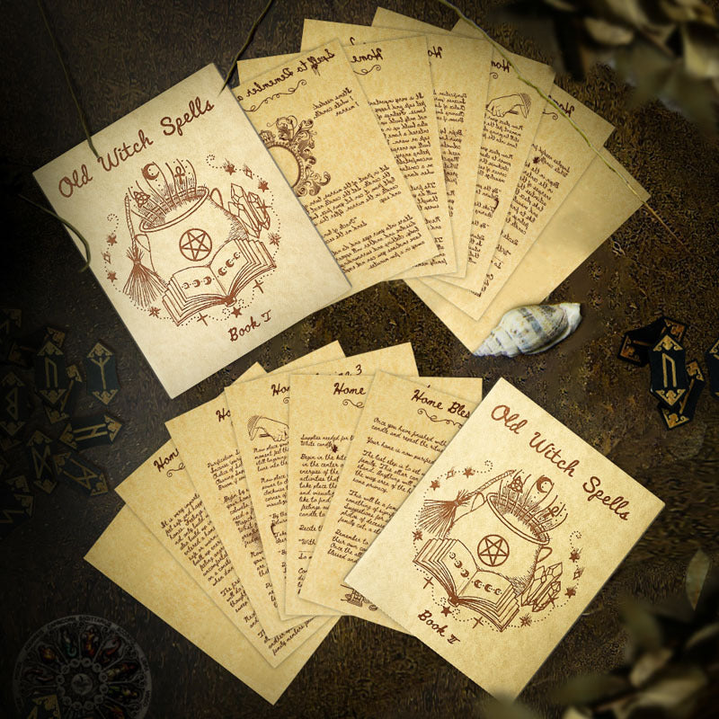 Large Edition Parchment Paper Secret Language Vintage Ritual Writing