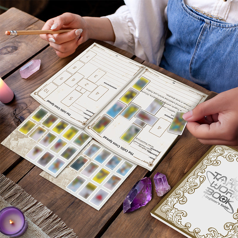 Tarot Journal Waite Small Stickers Card Array Notebook