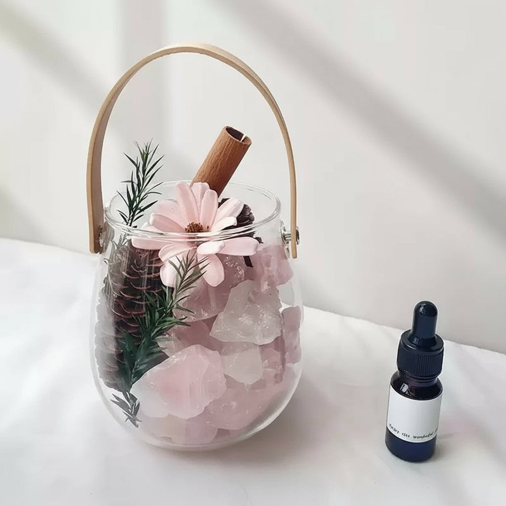 Flameless Aromatherapy Diffuser Stone Crystal