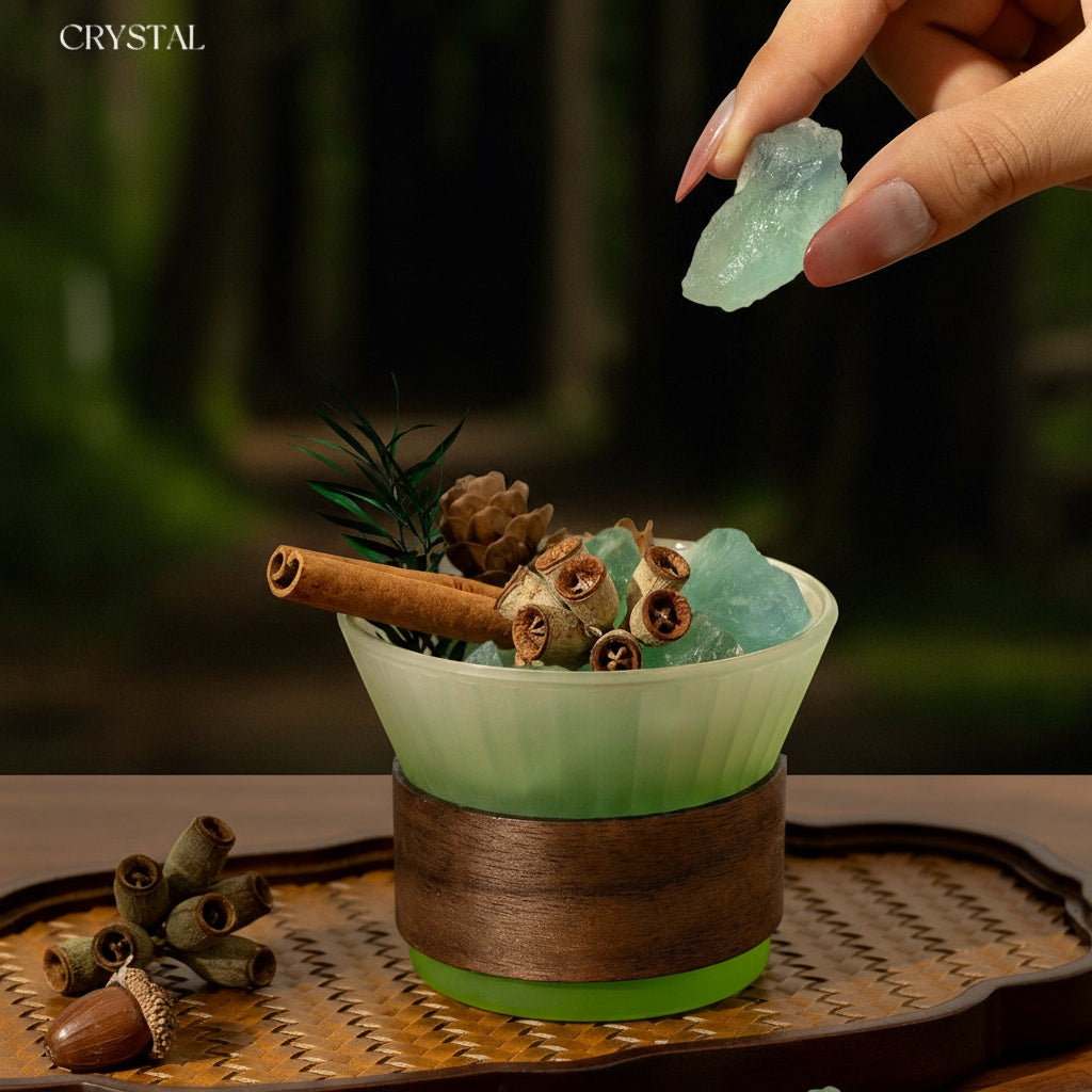 Only This Green Aromatherapy Diffuser Stone Gift Box