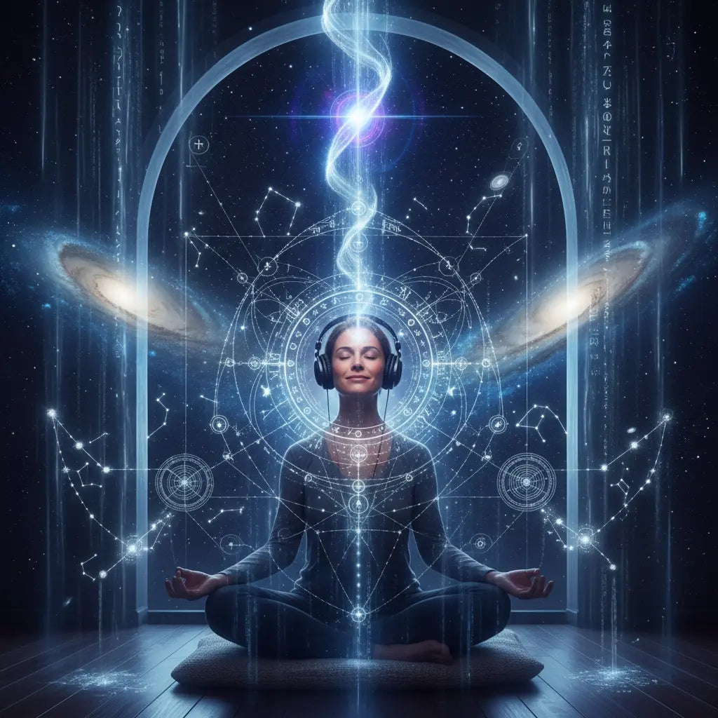 Galactic Chakra Stellar Consciousness Meditation Scene