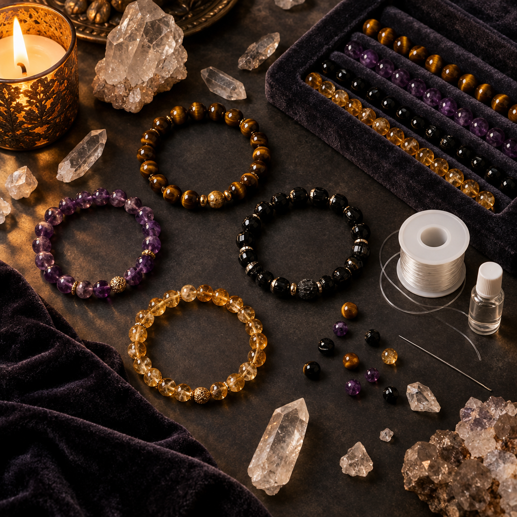 The Energy Bracelet Guide: Beading, Intentions & Knot Magic | Full-Color Hands-On Guide
