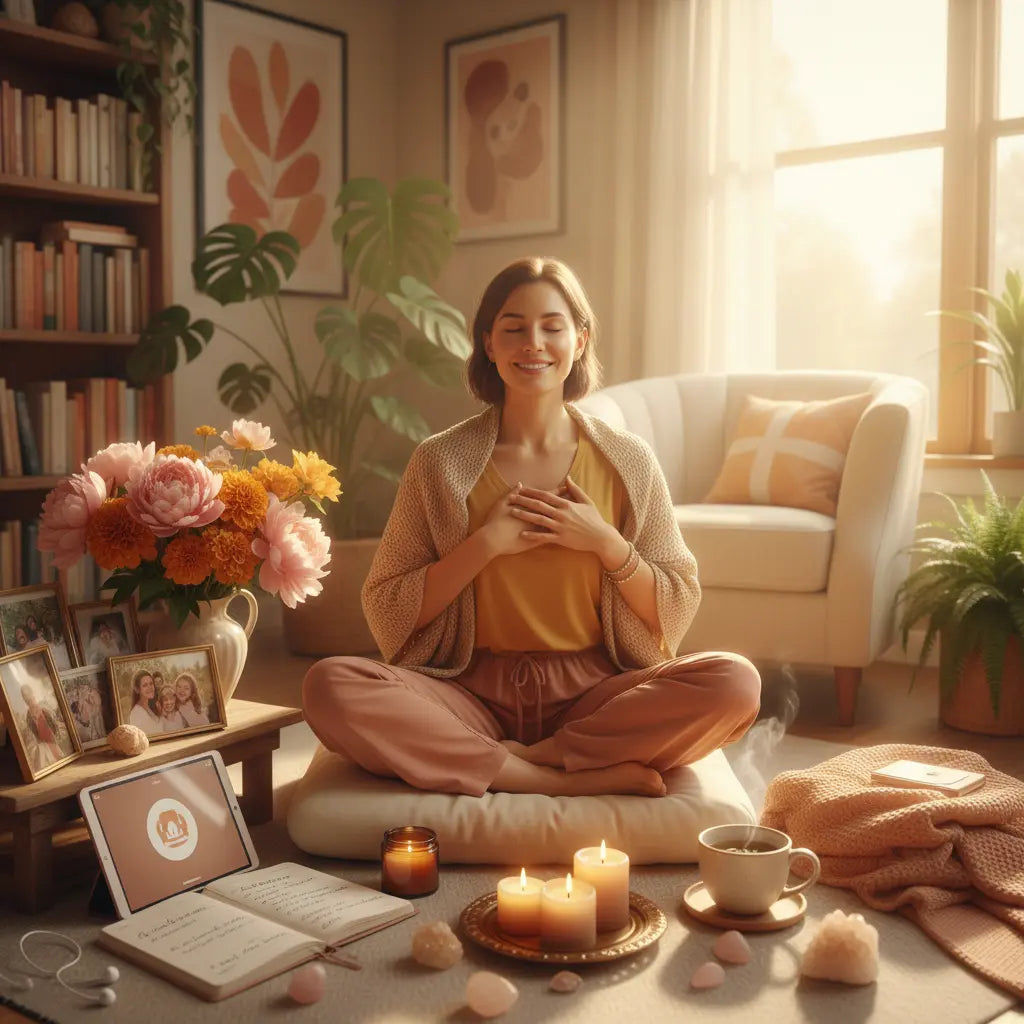 Gratitude Frequency Amplification Meditation Scene