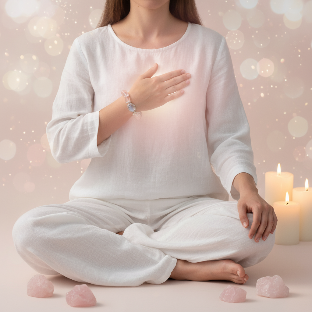 Morganite Bracelet Heart Healing