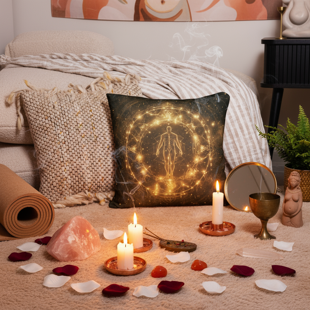 My Body is the Circle Pillow in Sacred Embodiment Space