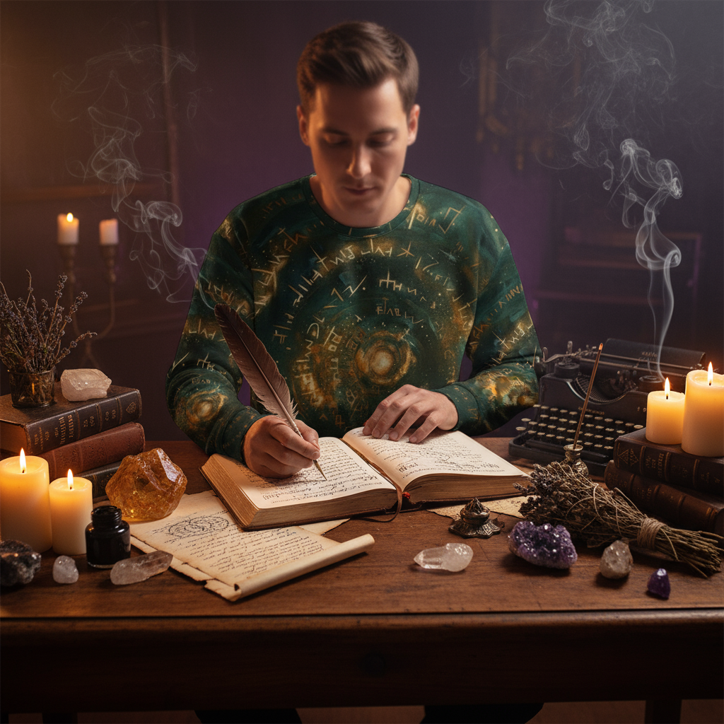 My Words Rewrite Reality Sweatshirt - Mystical Lifestyle Scene