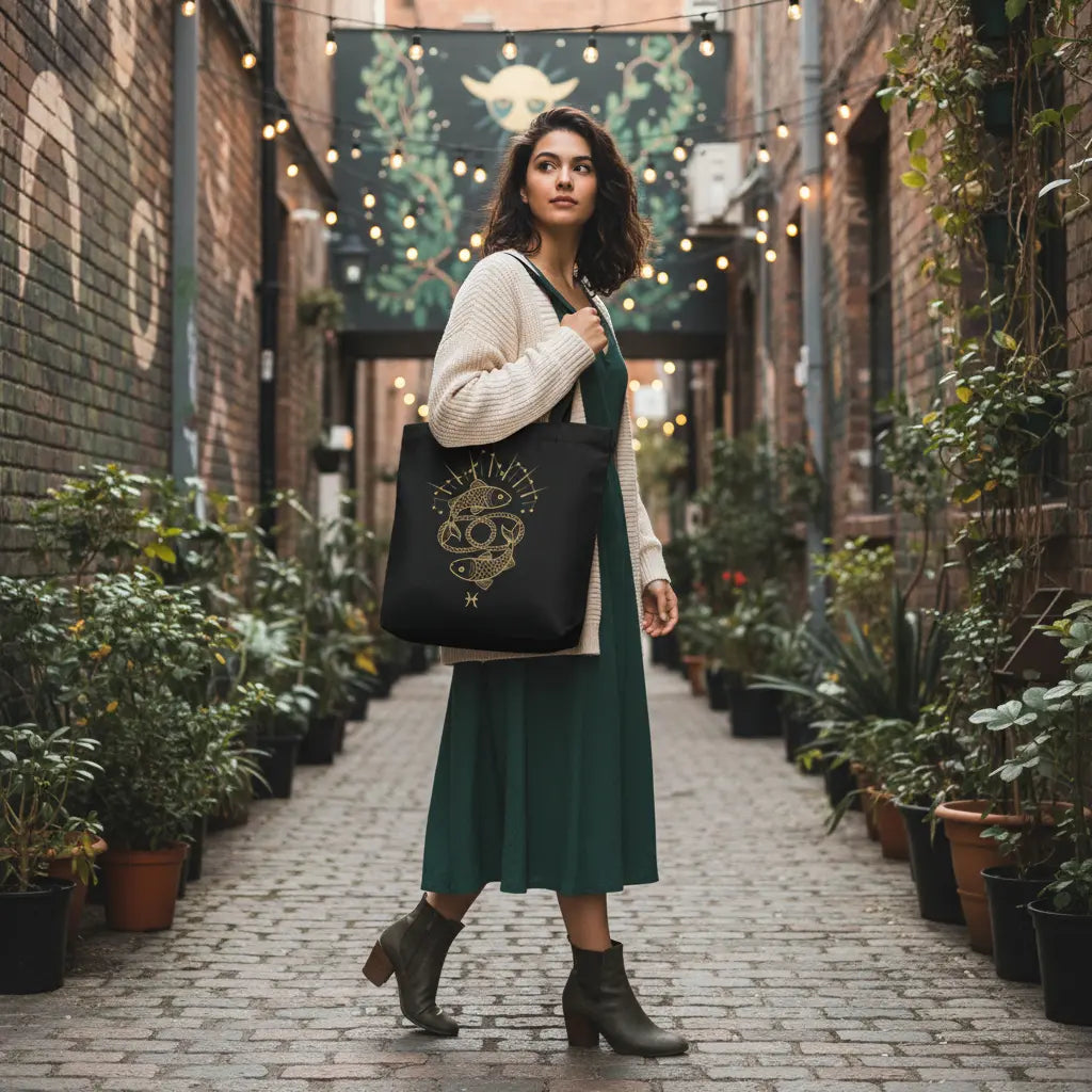 Pisces Tote Bag - Lifestyle Scene Revised