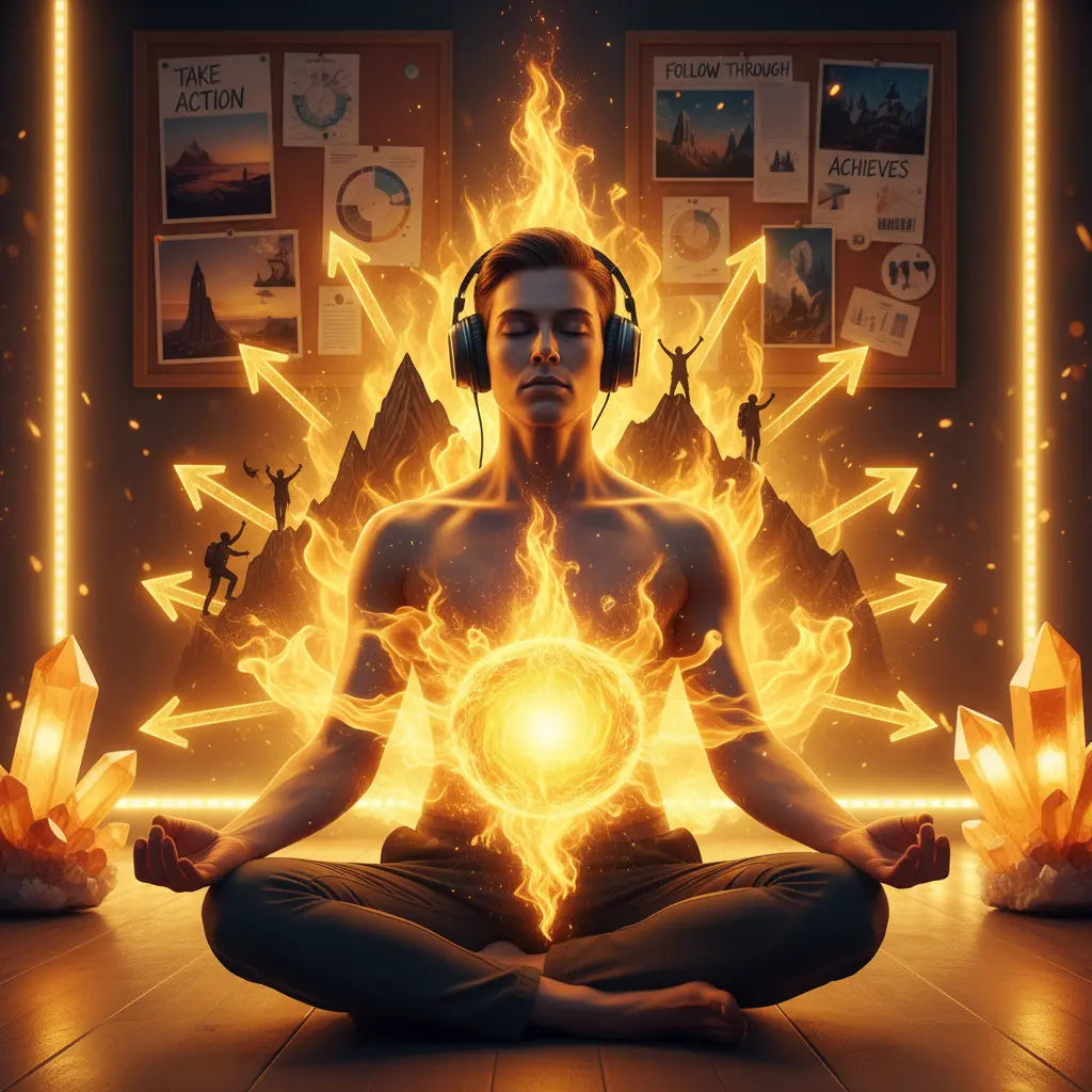 Solar Plexus Willpower & Action Taking Meditation Scene