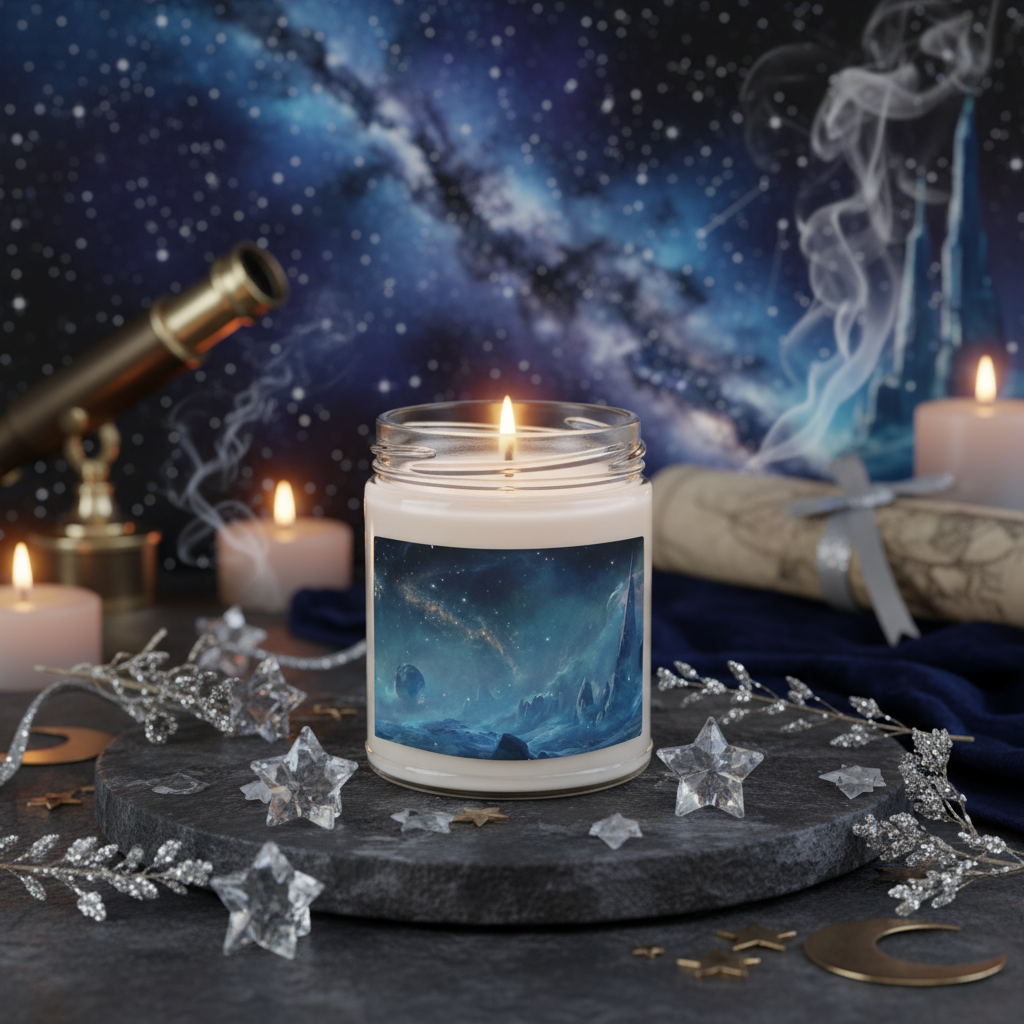 Starfall Sanctuary Scented Candle in Cosmic Celestial Space
