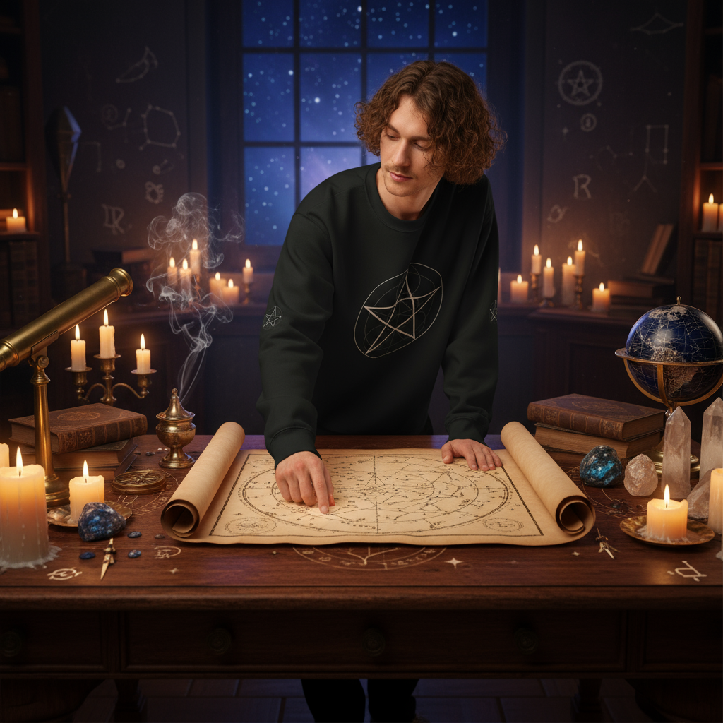 Stella Ordinis Oversized Heavyweight Sweatshirt - Mystical Lifestyle Scene