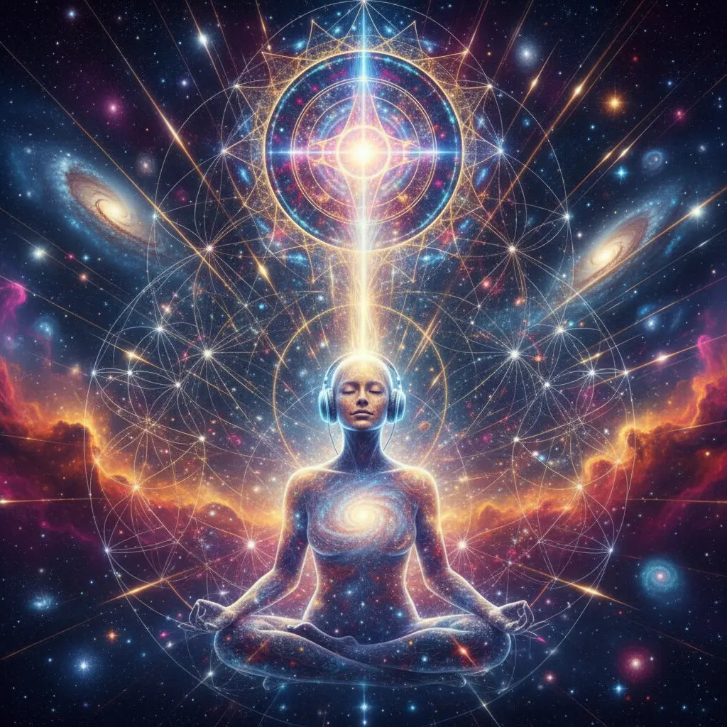 Universal Chakra Cosmic Unity Meditation Scene