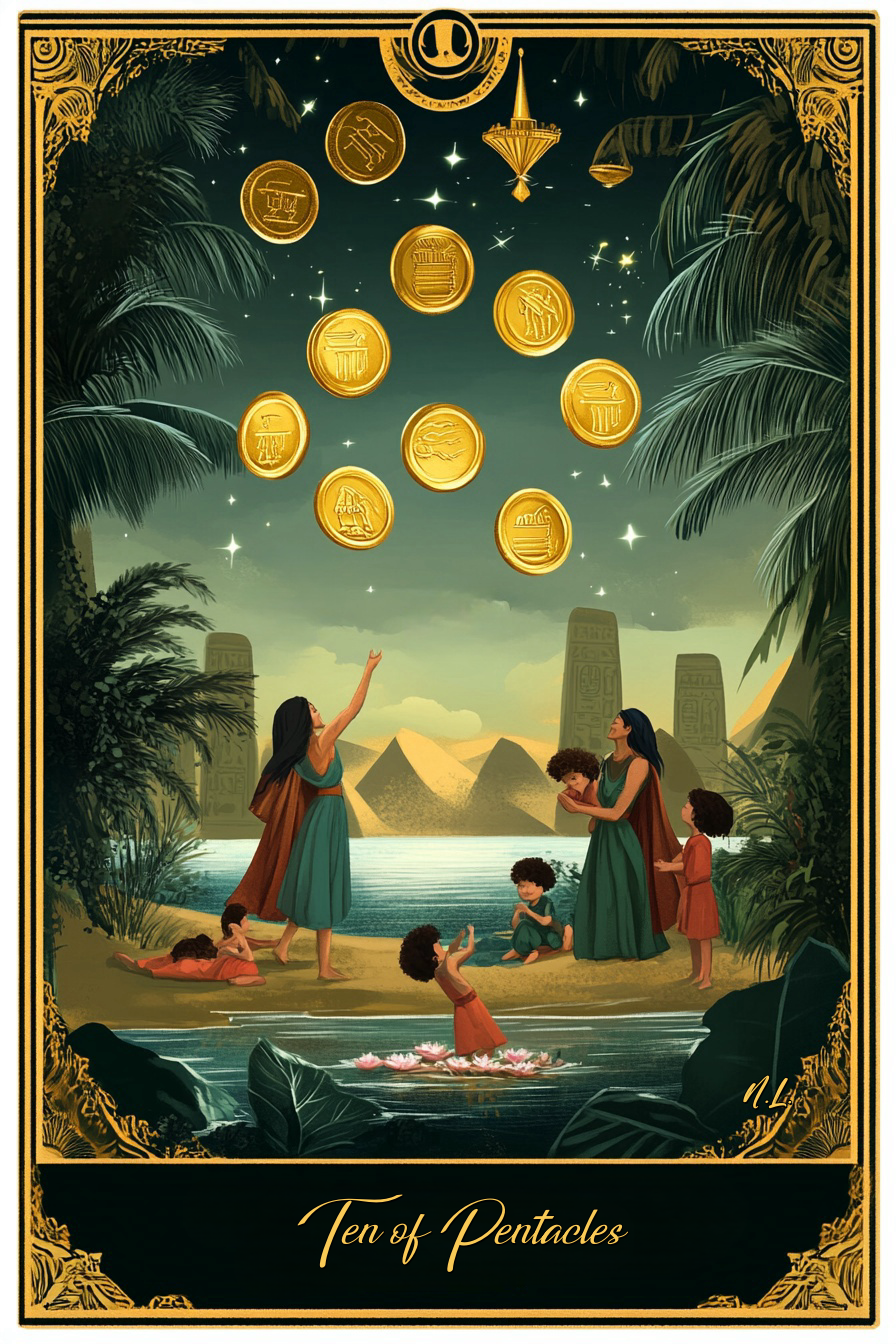 Ten of Pentacles (Light Path): Tarot Card Meaning, Ritual & Meditation Nicole's ritual universe