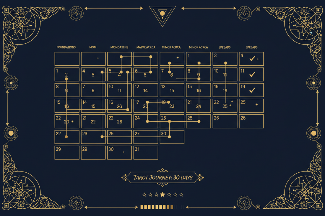 Tarot Study Schedule: 30-Day Plan
