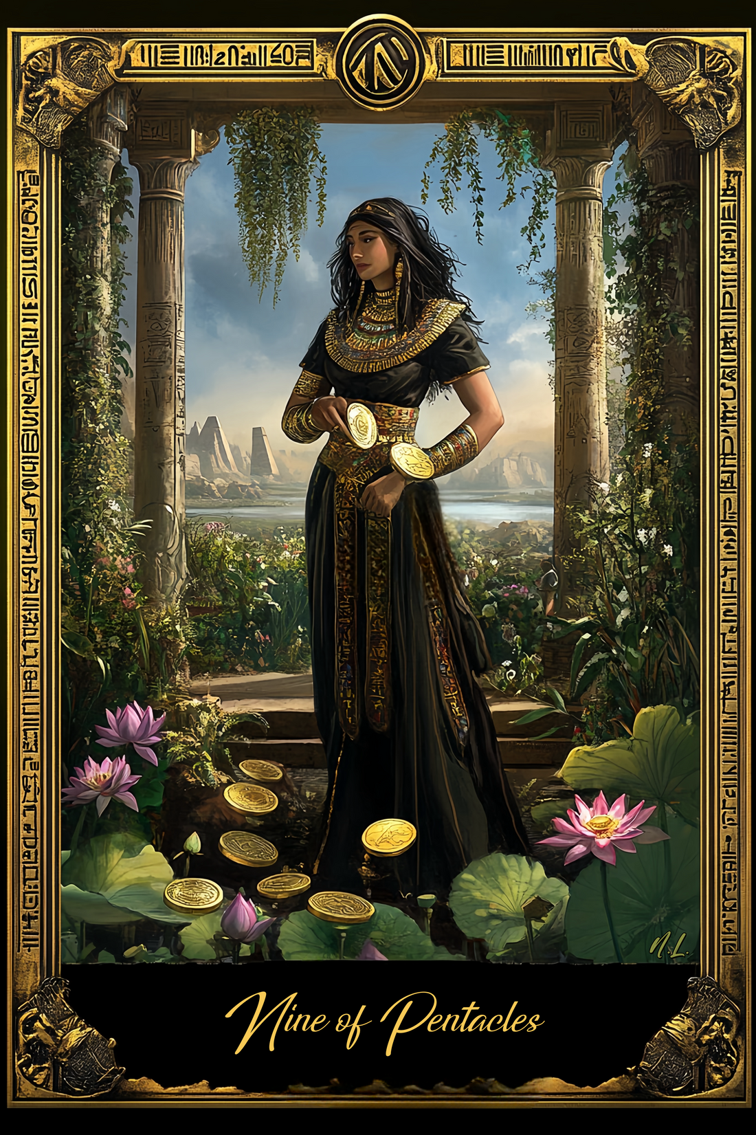 Nine of Pentacles (Light Path): Tarot Card Meaning, Ritual & Meditation Nicole's ritual universe