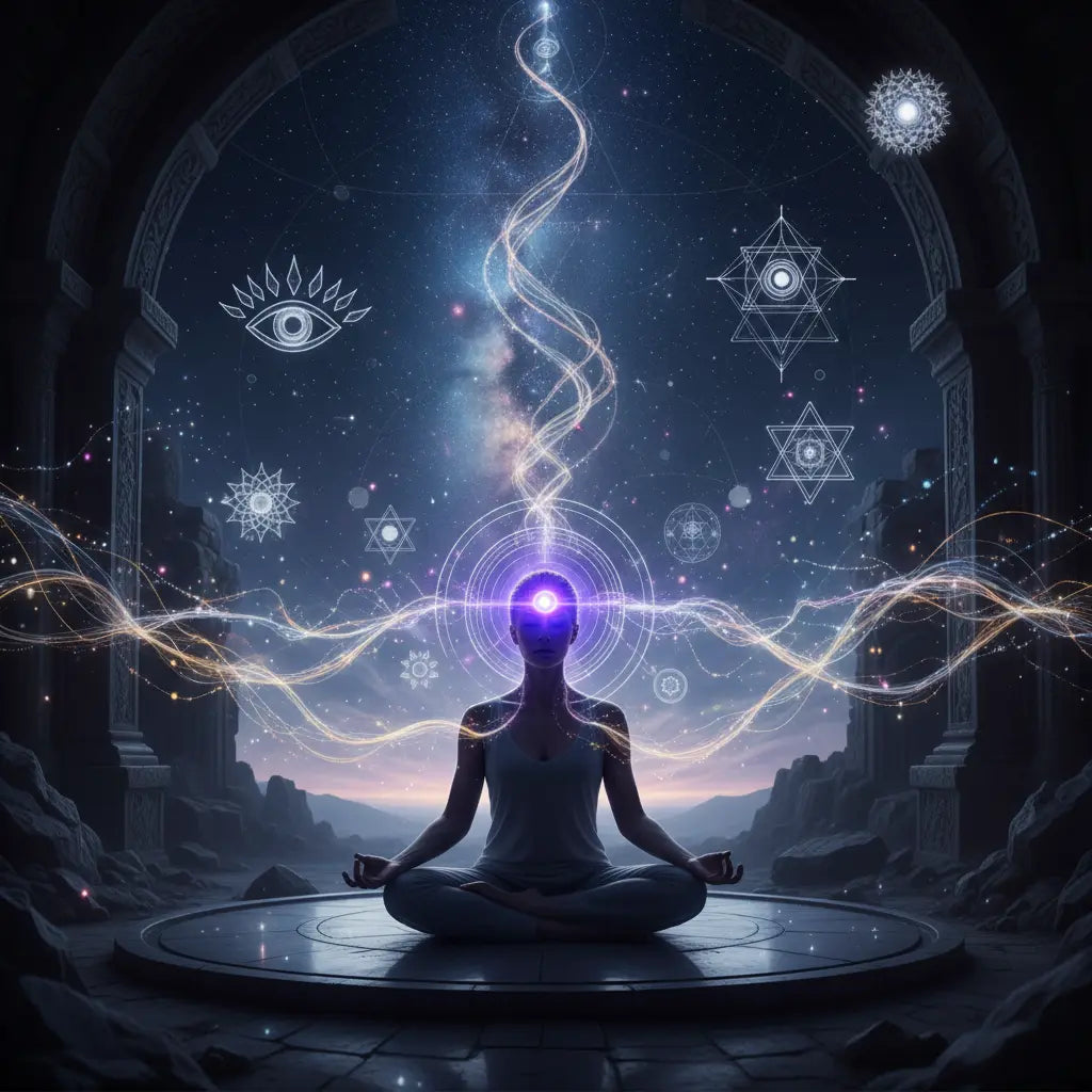 741 Hz Awakening Intuition Frequency Audio meditation scene