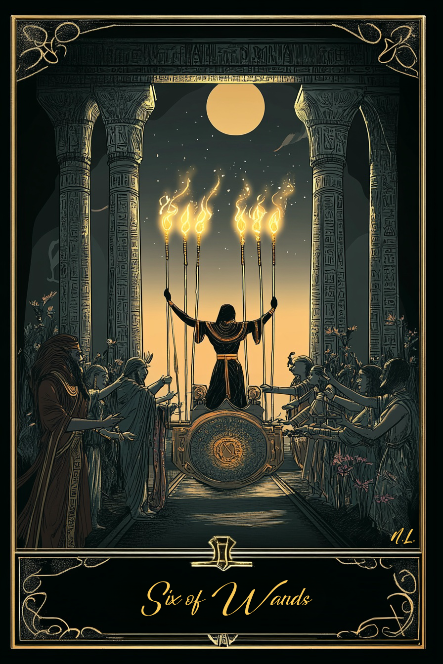 Six of Wands (Light Path): Tarot Card Meaning, Ritual & Meditation Nicole's ritual universe